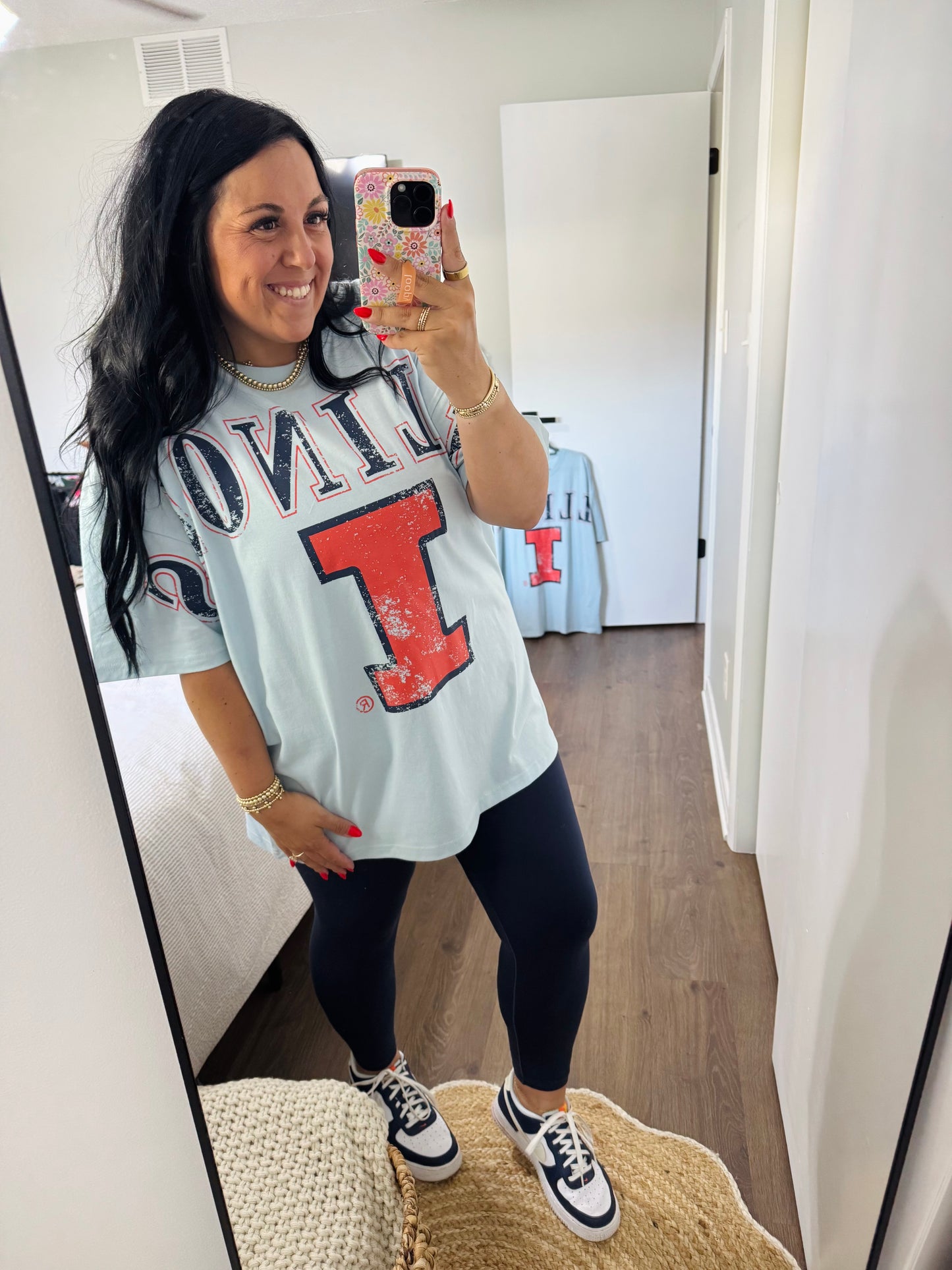 Illinois Southern Split Oversized Band Tee