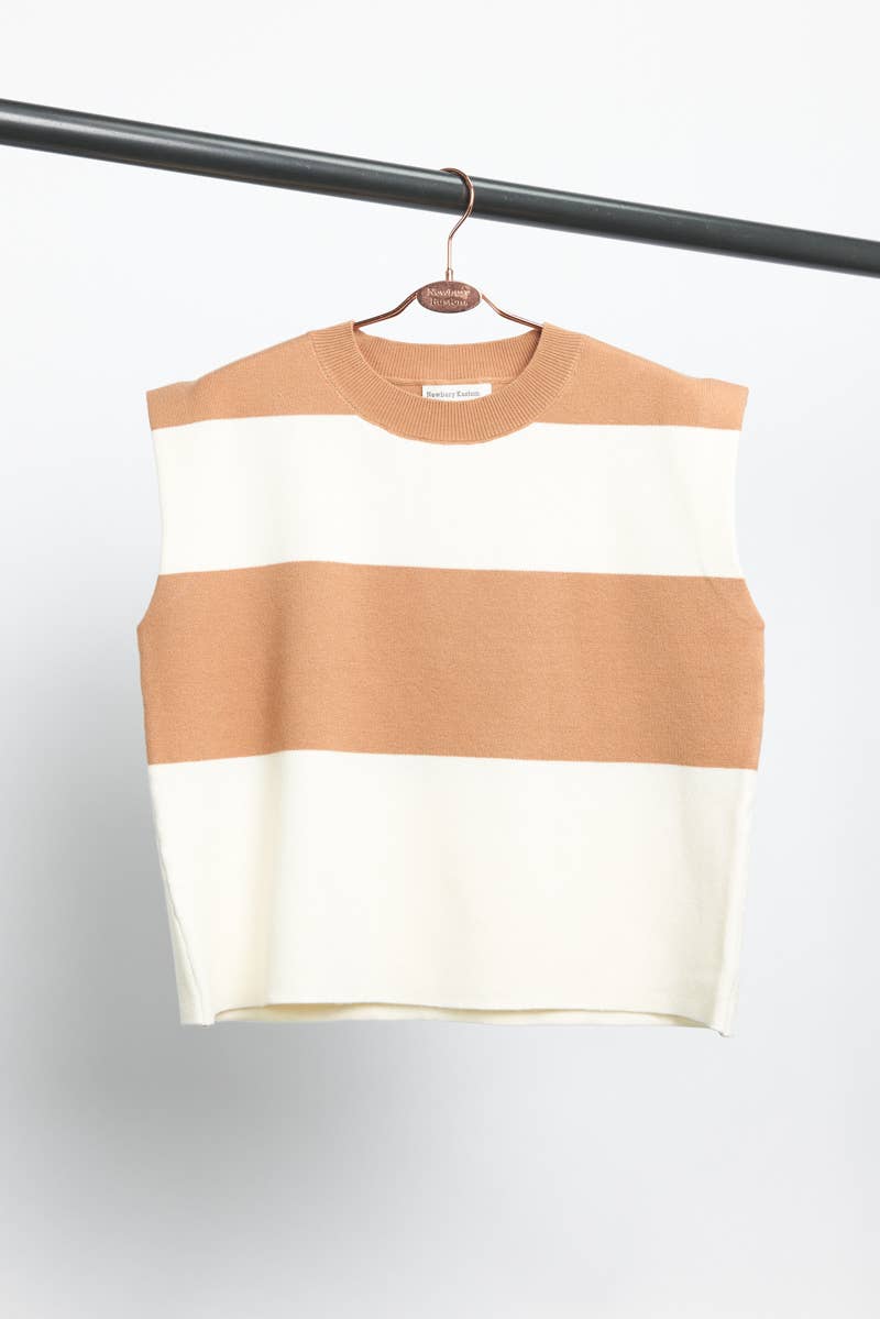 Classic Striped Sleeveless Top