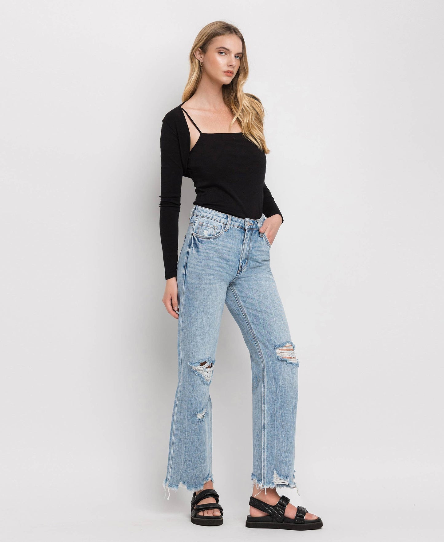 Vervet 90's High Rise Flare