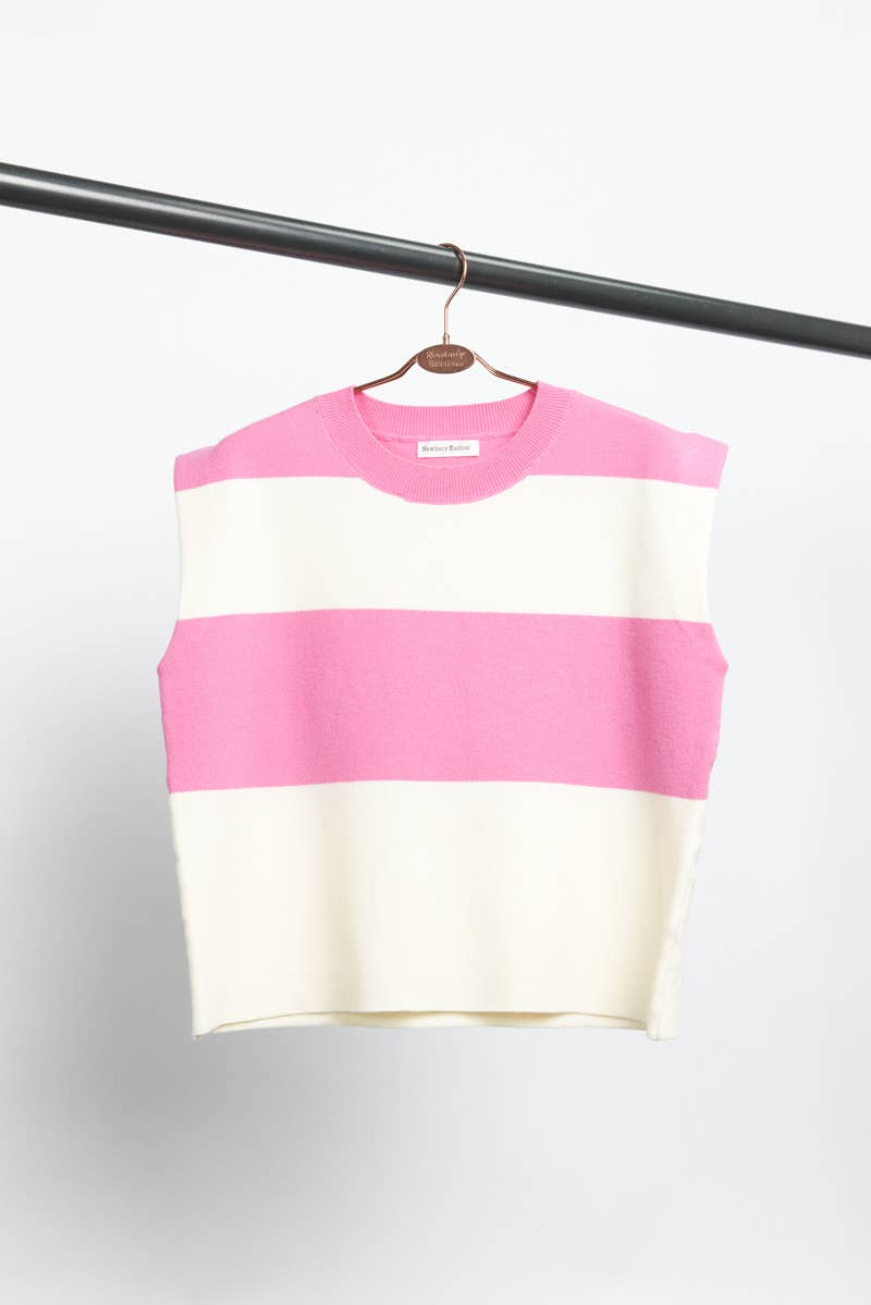 Classic Striped Sleeveless Top