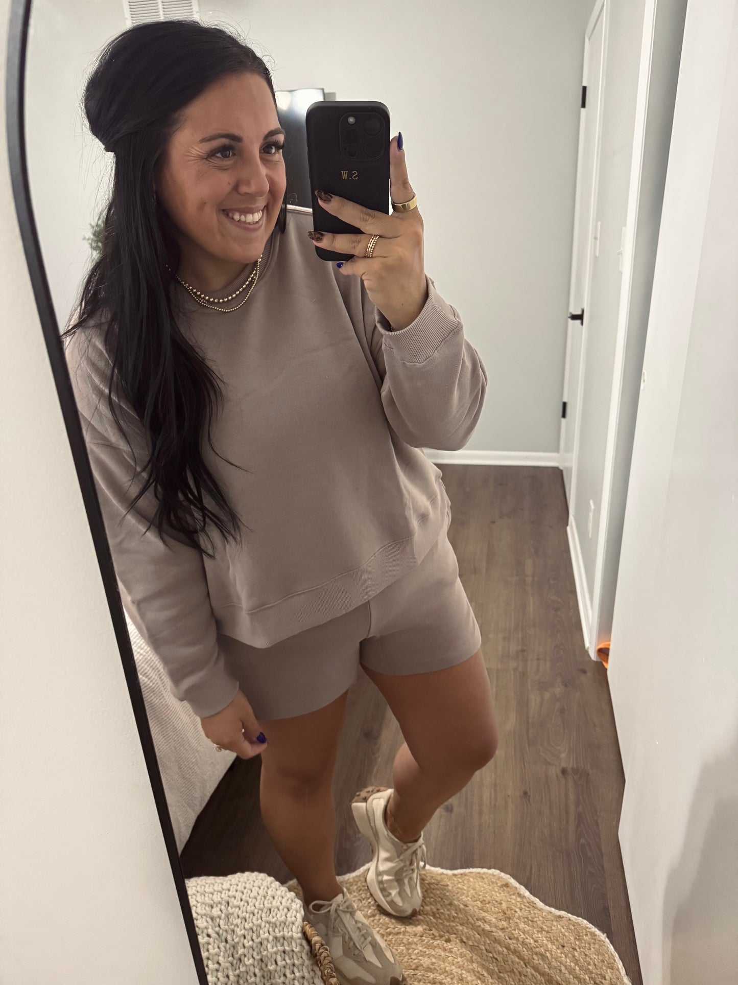 Fleece Sweatshirt And Short Set