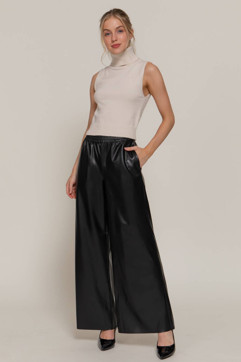Faux Leather Pants