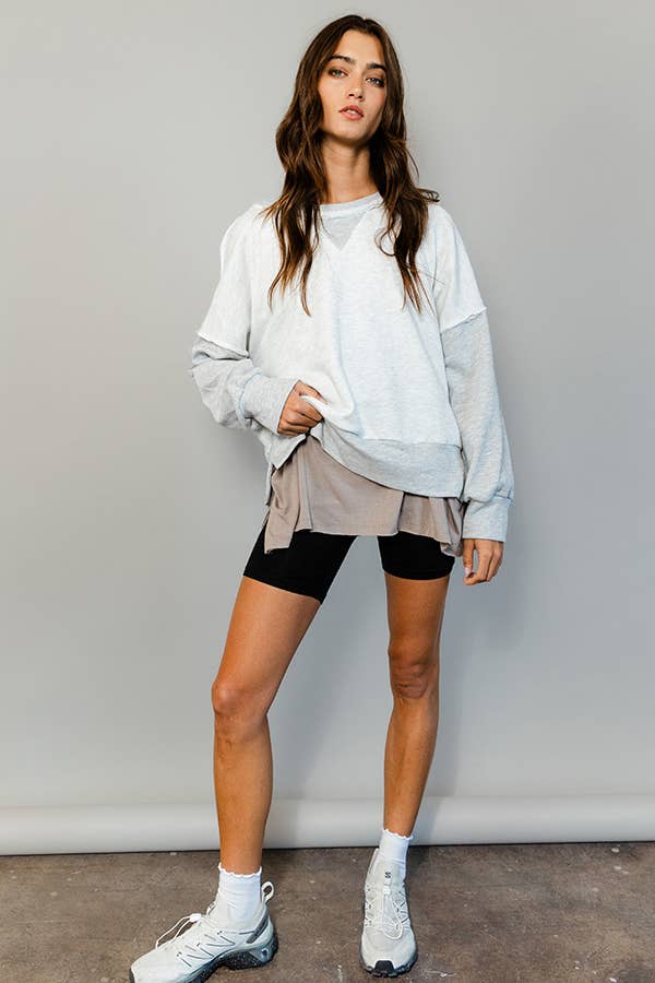 Raw Edge Sweatshirt