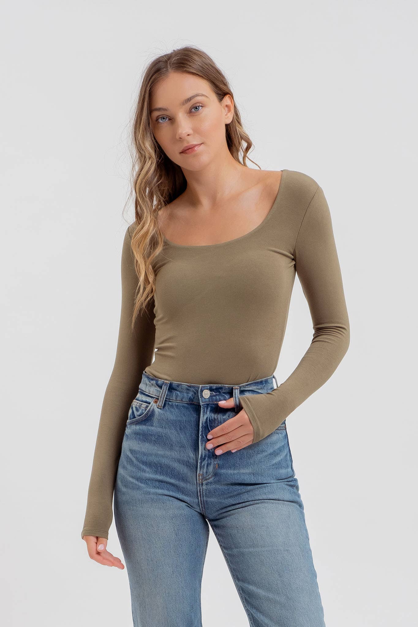 Scoop Long Sleeve Bodysuit