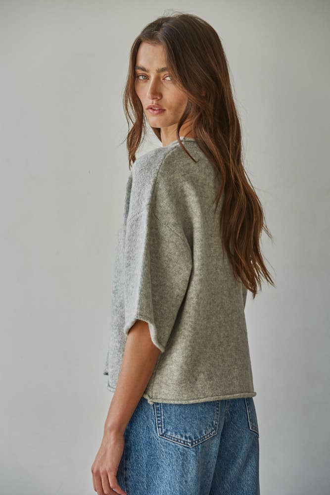 Quarter Sleeve Cardigan