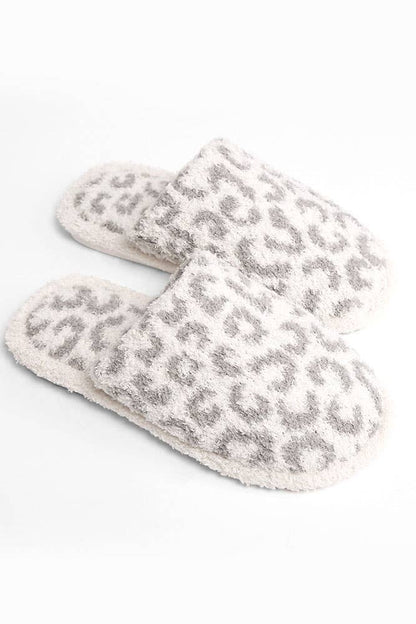 Leopard Fuzzy Slipper