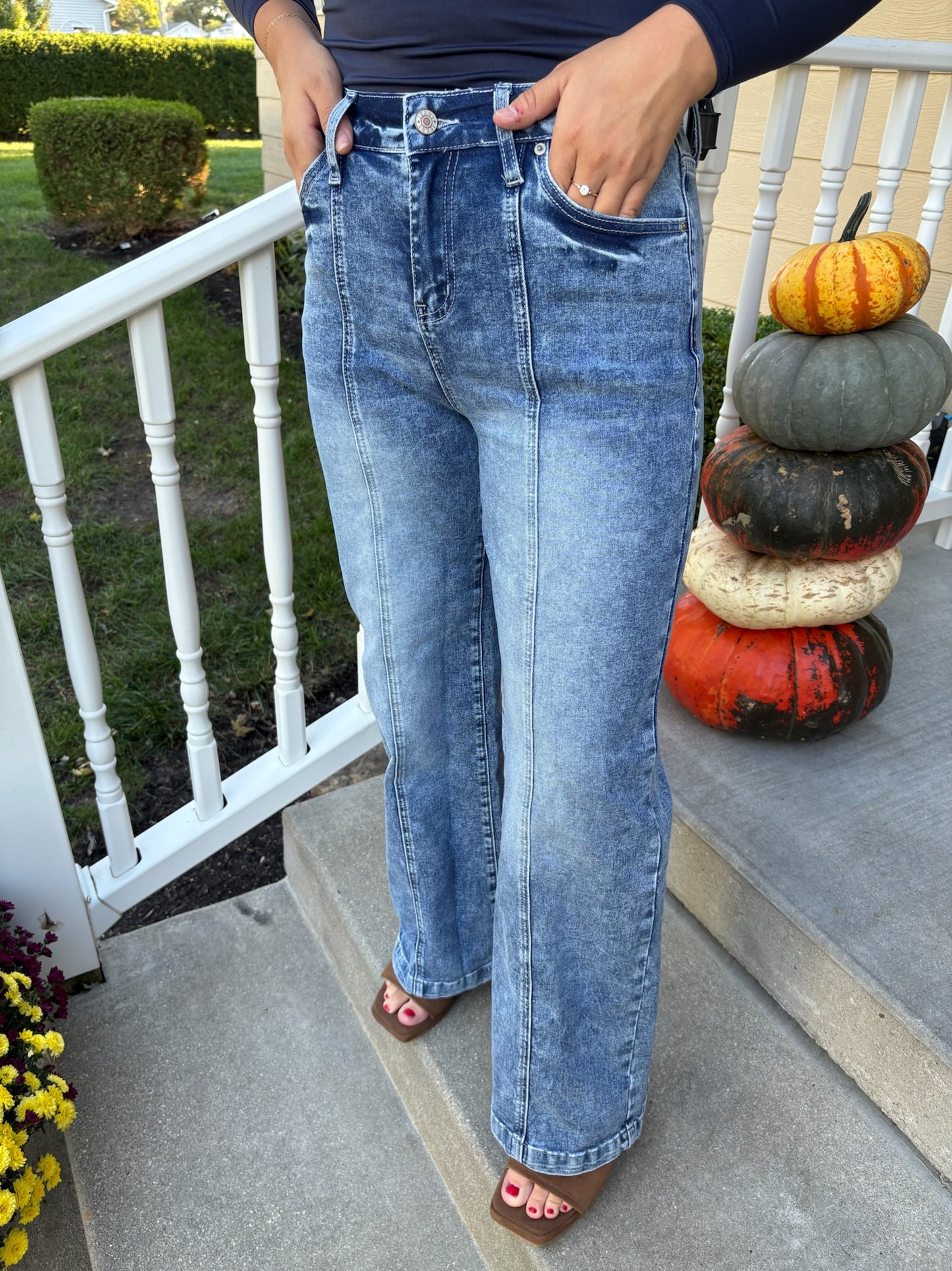 Wide Leg High Waist Jeans