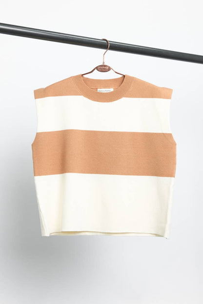 Classic Striped Sleeveless Top
