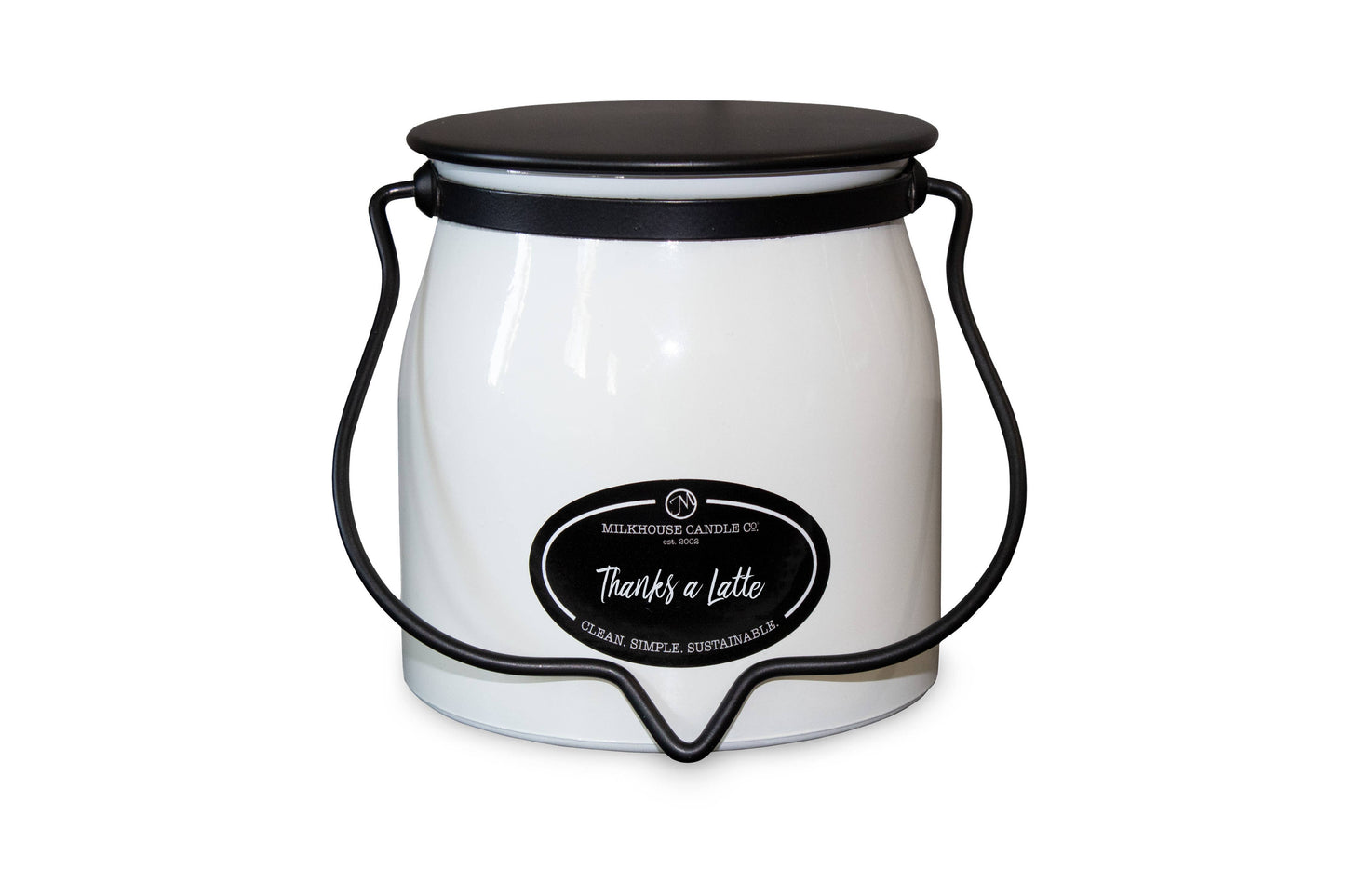 16 oz Butter Jar Candle: Thanks a Latte