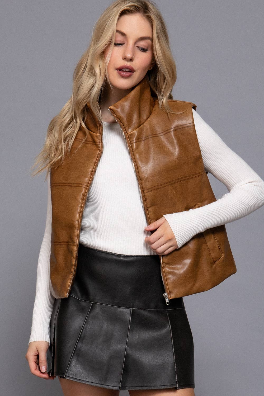 Wash Leather Vest