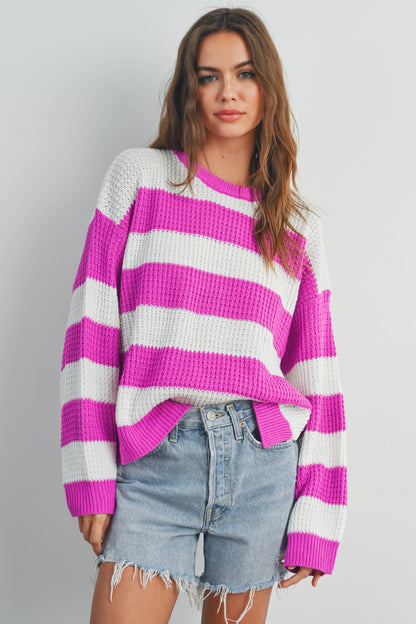 Striped Long Sleeve Sweater