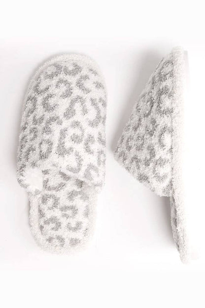 Leopard Fuzzy Slipper