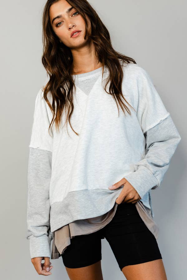 Raw Edge Sweatshirt