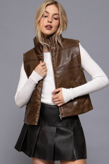 Wash Leather Vest