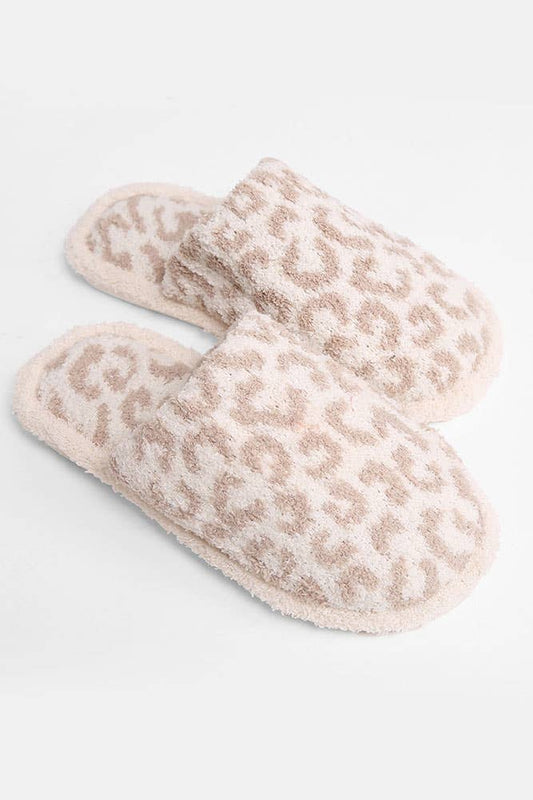 Leopard Fuzzy Slipper