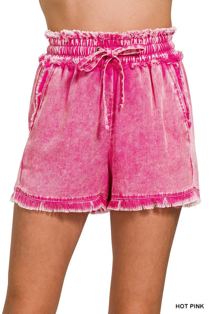 Tencel Mineral Washed Short Pants