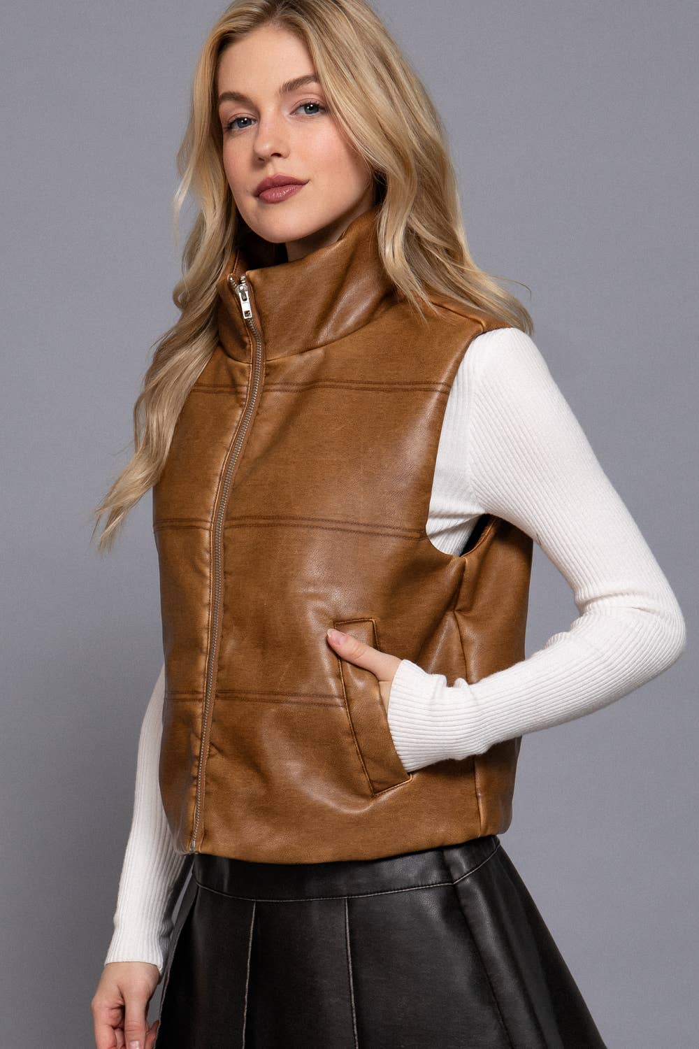 Wash Leather Vest