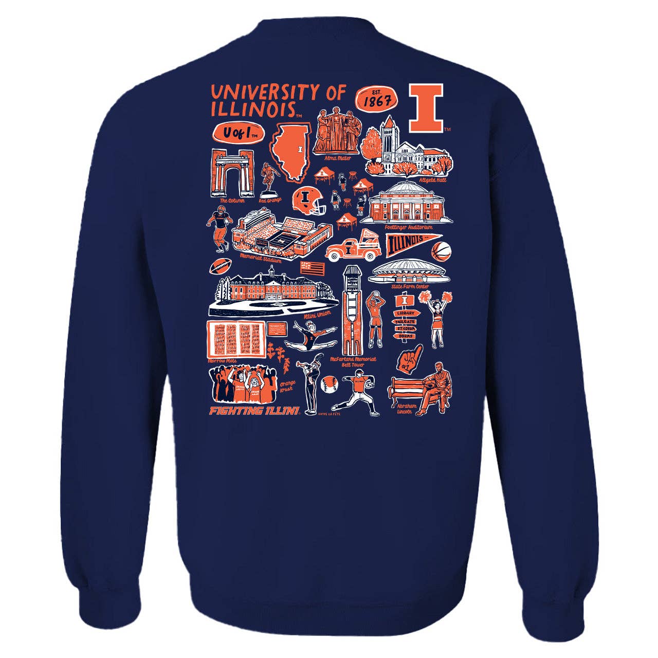 Illini Impressions Crew Neck