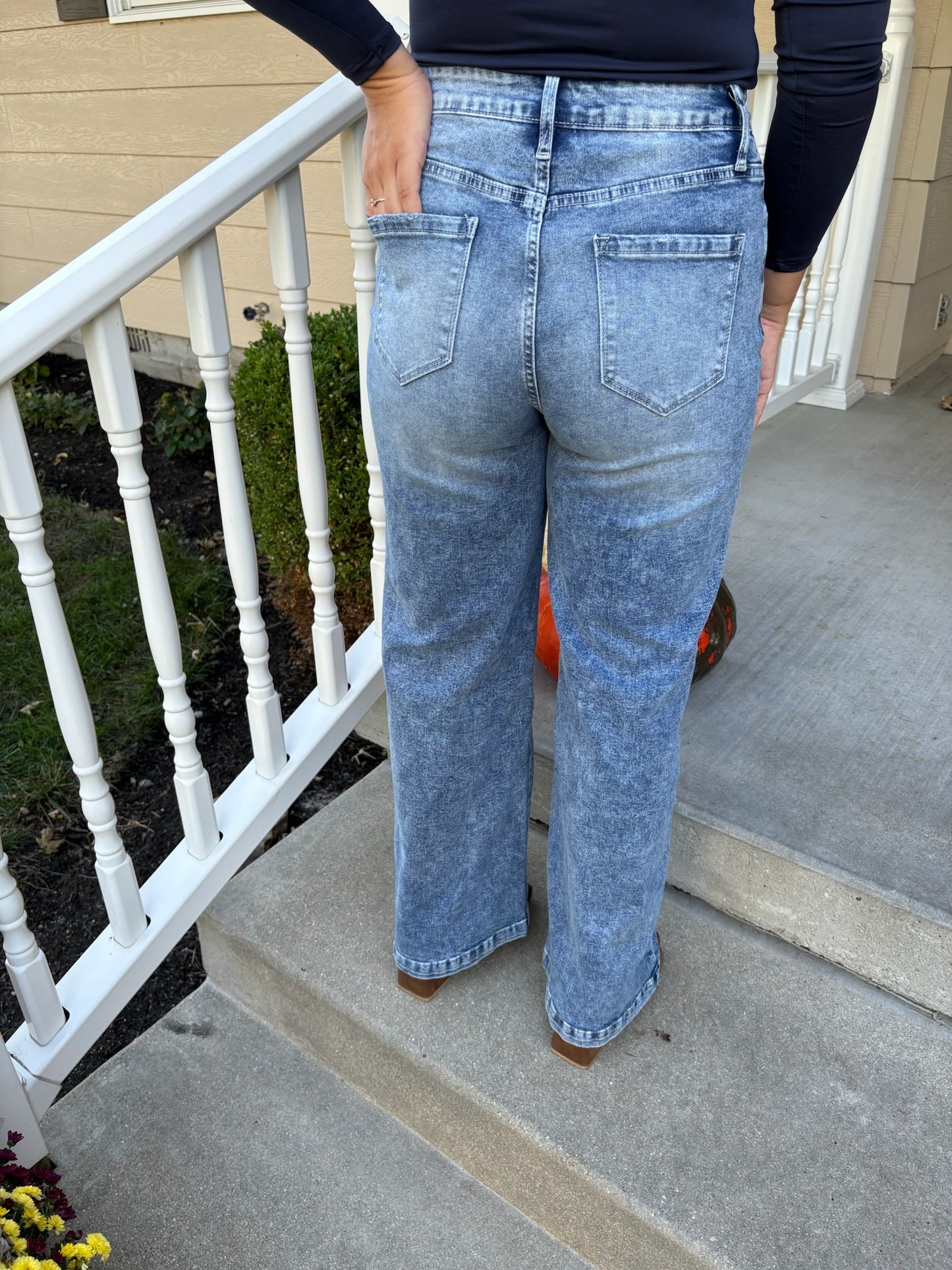 Wide Leg High Waist Jeans