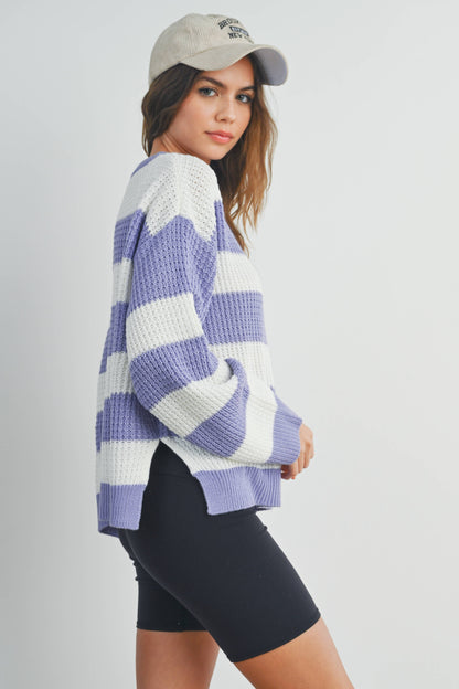 Striped Long Sleeve Sweater