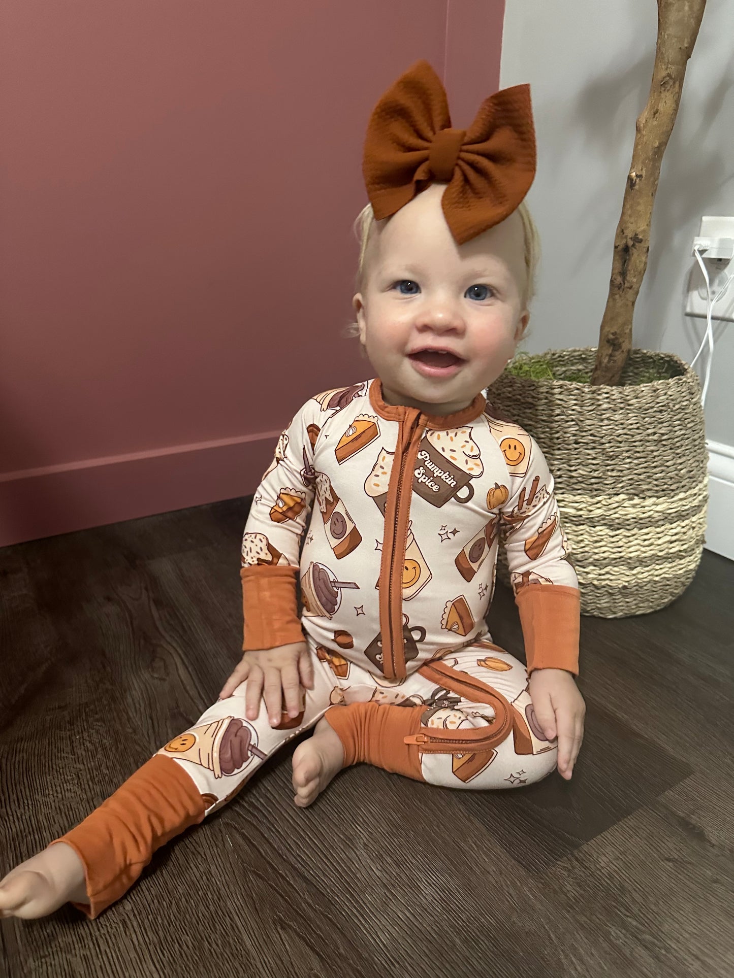 Pumpkin Spice Romper