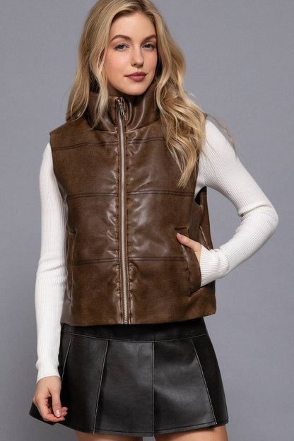 Wash Leather Vest