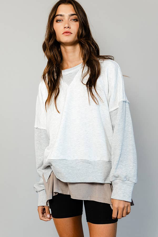 Raw Edge Sweatshirt
