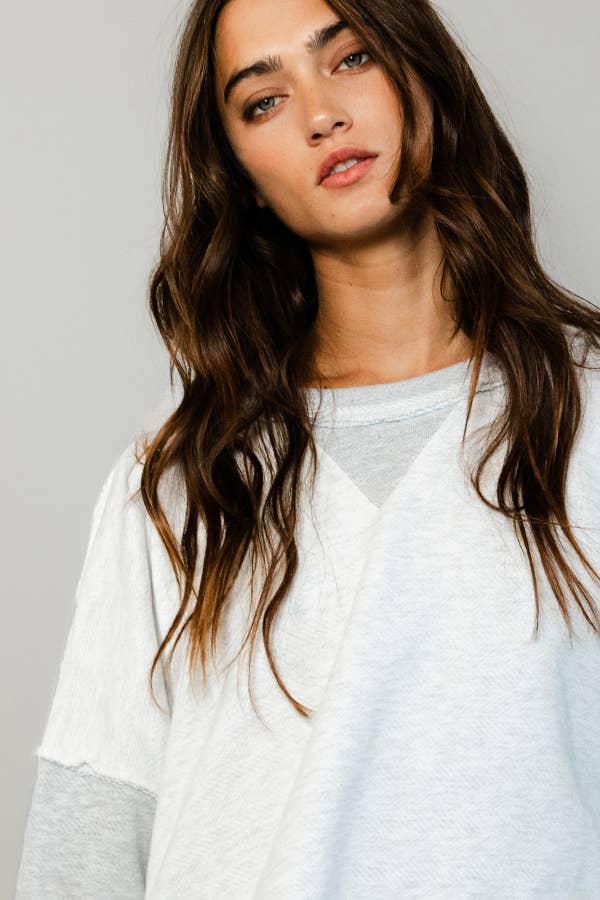 Raw Edge Sweatshirt