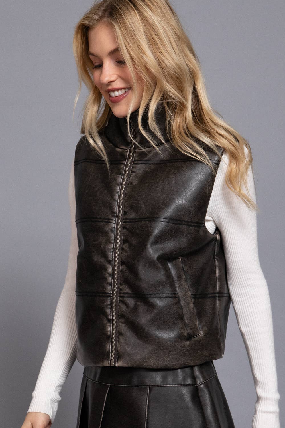 Wash Leather Vest