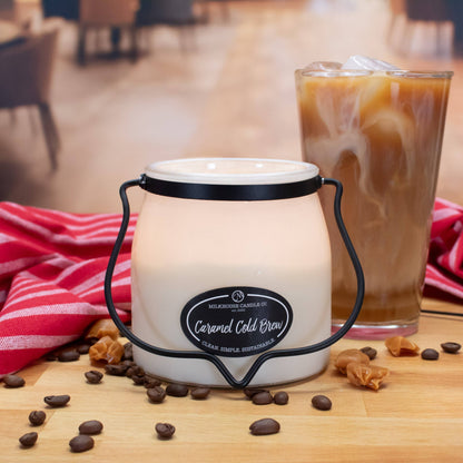 16 oz Butter Jar Candle: Caramel Cold Brew