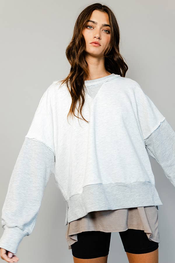 Raw Edge Sweatshirt