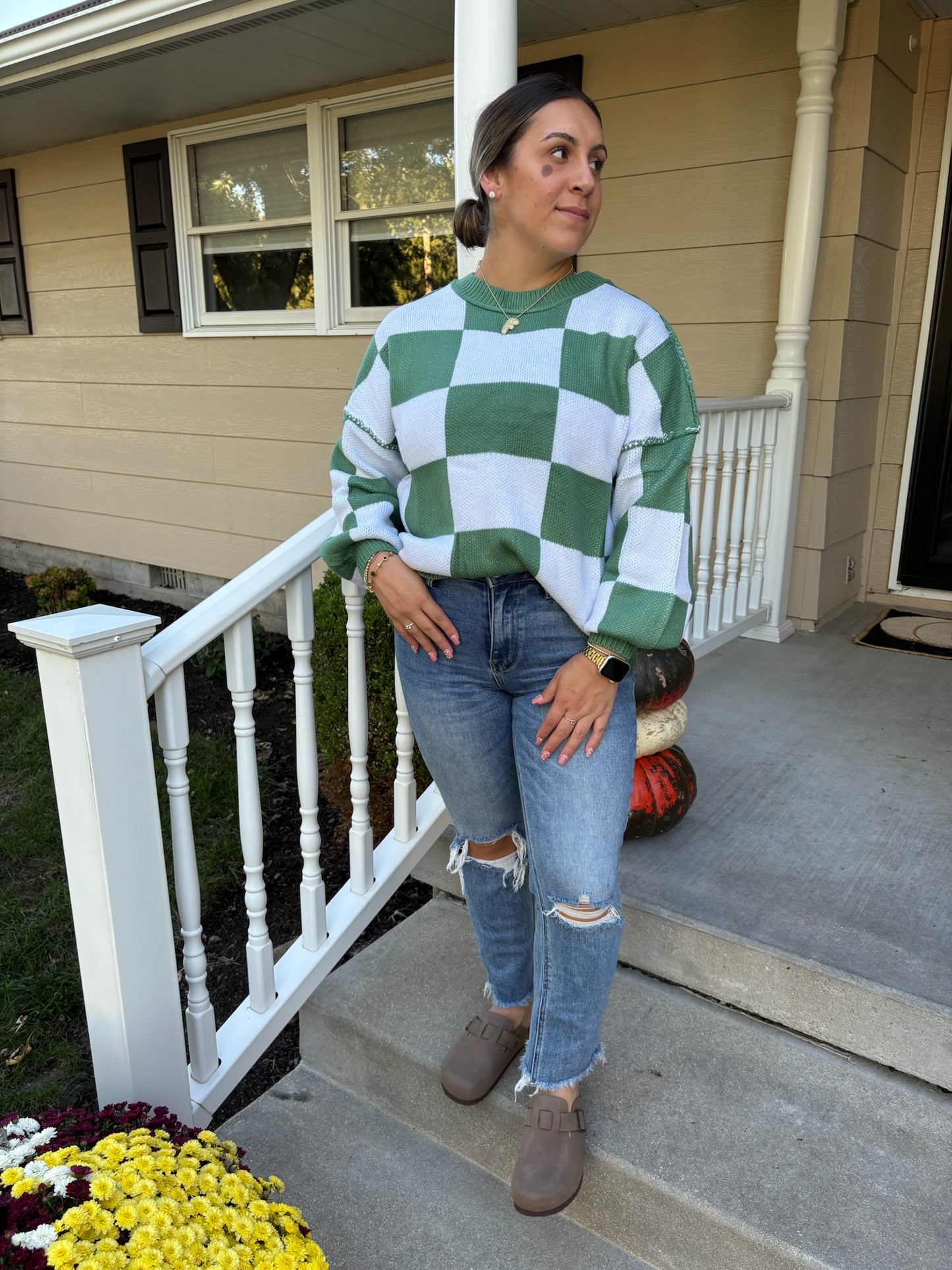 Checker Sweater