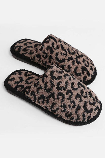 Leopard Fuzzy Slipper