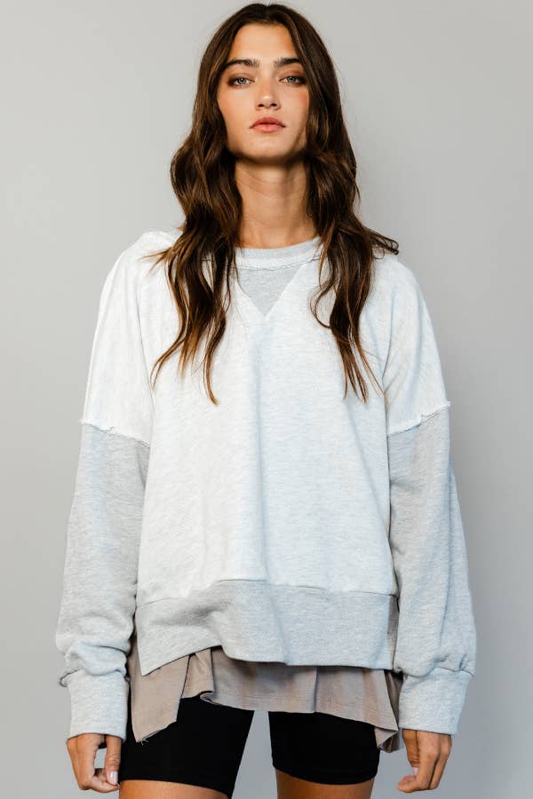 Raw Edge Sweatshirt