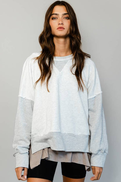 Raw Edge Sweatshirt