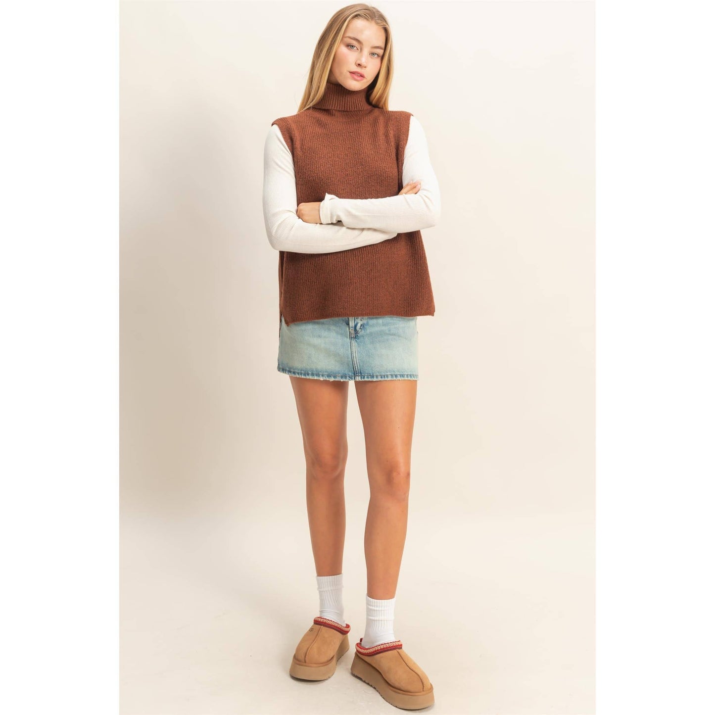 Sleeveless Sweater Vest