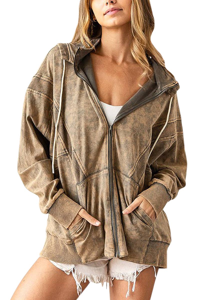 Oversized Zip Up Hoodie