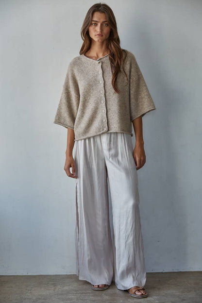 Quarter Sleeve Cardigan