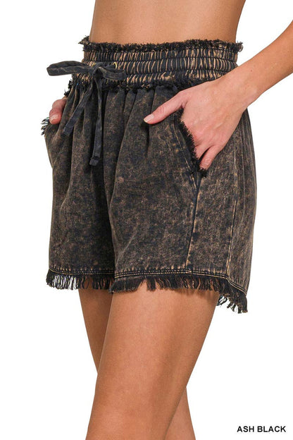 Tencel Mineral Washed Short Pants