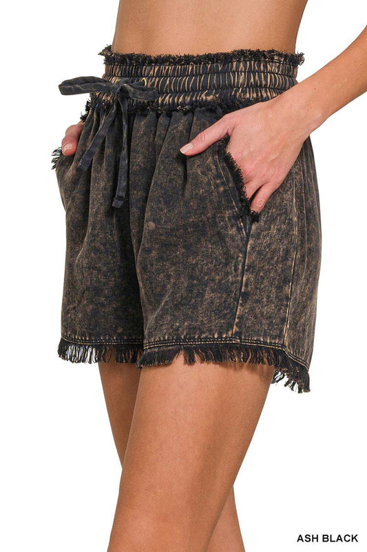 Tencel Mineral Washed Short Pants