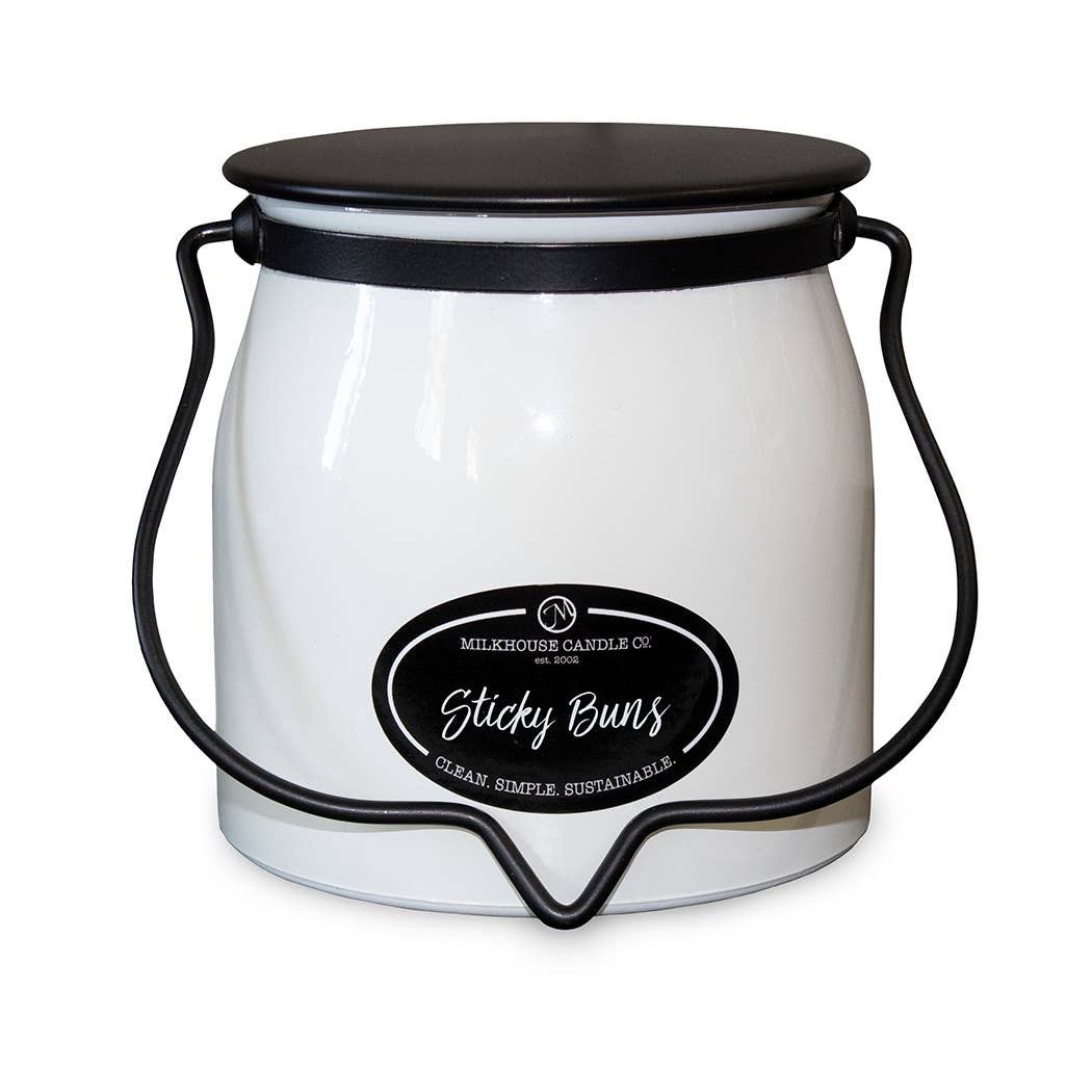 16 oz Butter Jar Candle: Sticky Buns