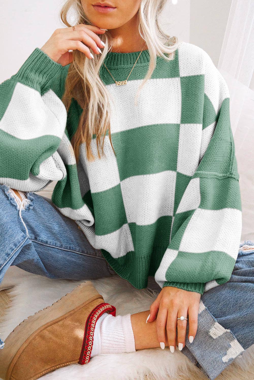 Checker Sweater