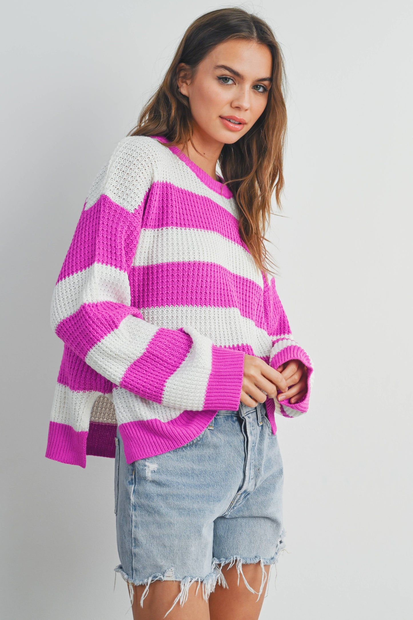 Striped Long Sleeve Sweater