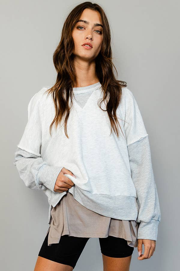 Raw Edge Sweatshirt
