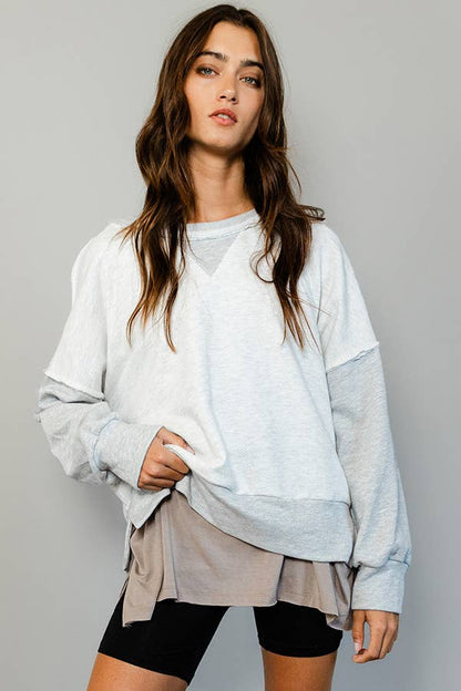Raw Edge Sweatshirt