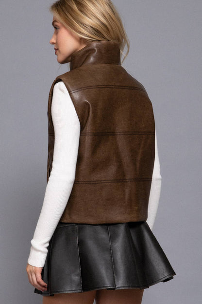 Wash Leather Vest