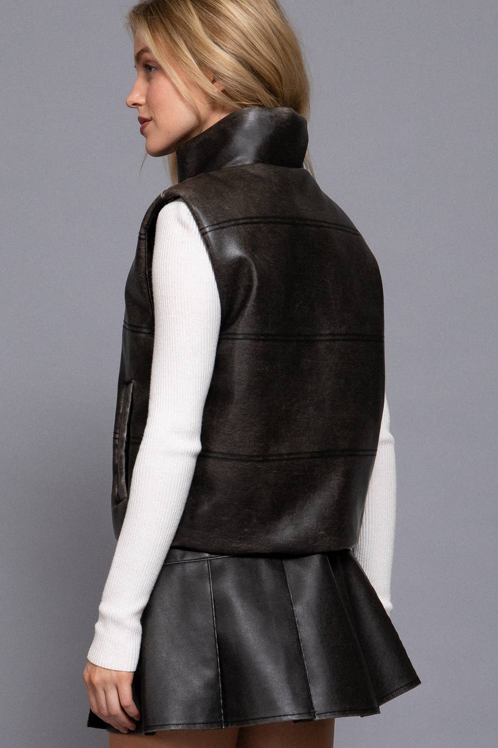 Wash Leather Vest