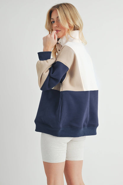 Glo Colorblock Pullover