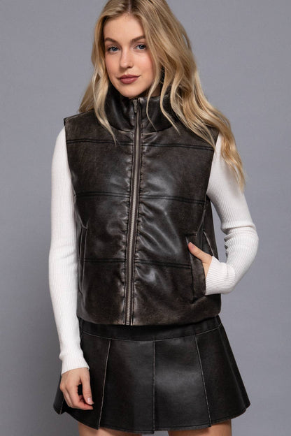 Wash Leather Vest
